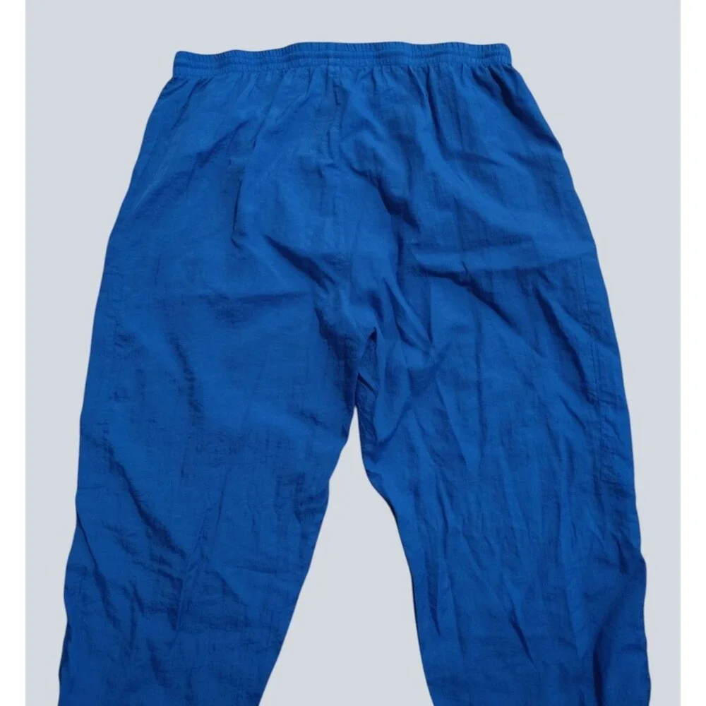 Vintage 90s Adidas Nylon Track Pants Blue Size L